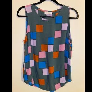 AVA SKY Tank Shell in Geo Print